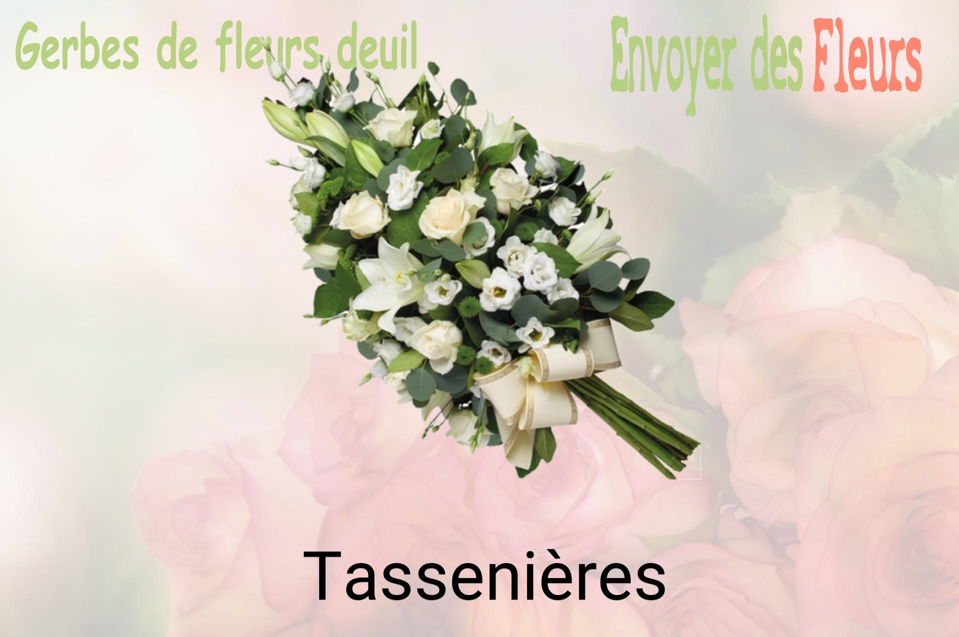 Gerbe de fleurs de deuil livrée à Tassenières